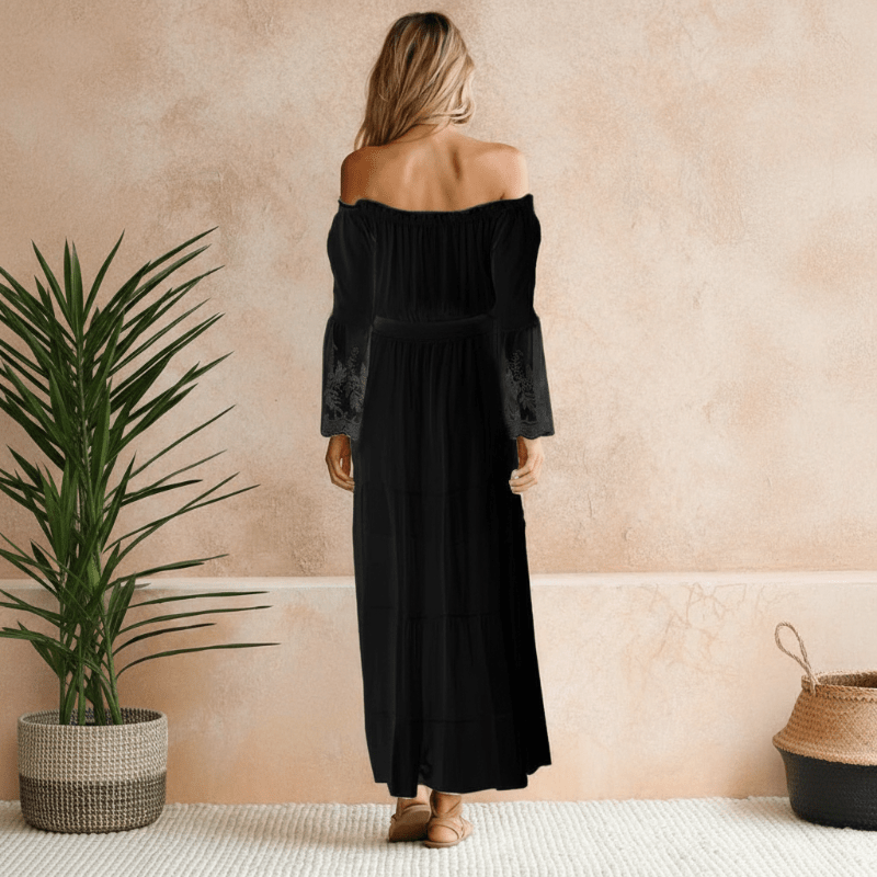 Lesley | Women's Elegant Off-Shoulder Maxi Dress