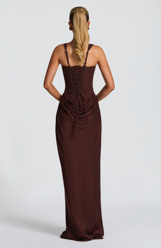 Caroline | Women's Elegant Draped Square Neck Dress