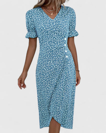Charlotte | Women's Summer Floral Wrapped Dress