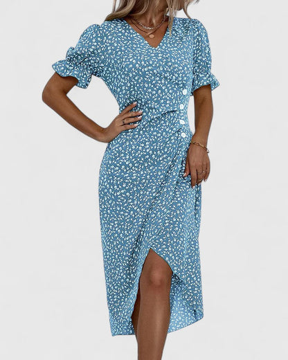 Charlotte | Women's Summer Floral Wrapped Dress