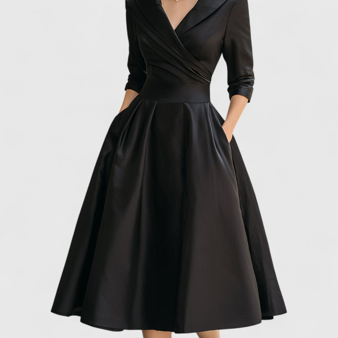 Sona | Women's Elegant Wrap Midi Dress