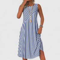 Laura | Women's Elegant Striped Summer Dress