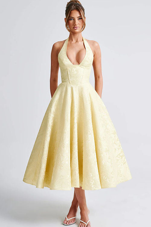 Lucy | Women's Elegant A-line Wedding Guest Dress