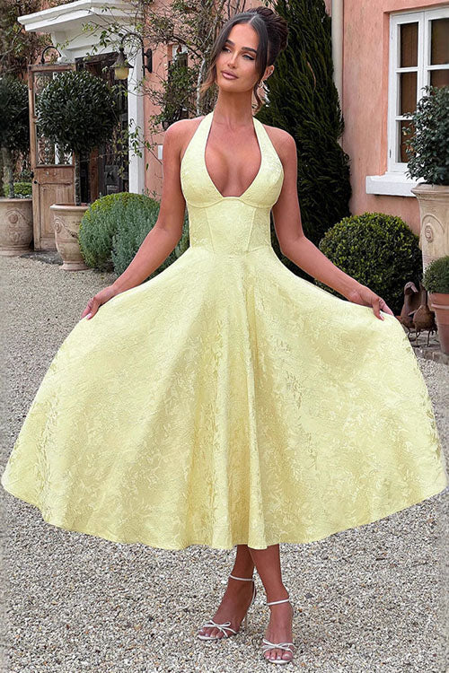Lucy | Women's Elegant A-line Wedding Guest Dress