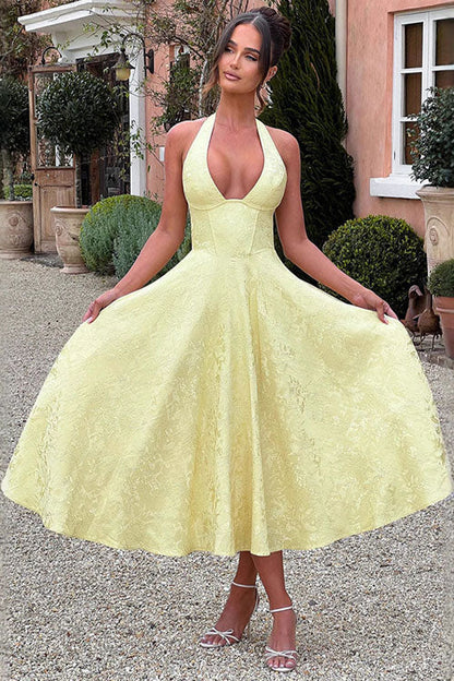 Lucy | Women's Elegant A-line Wedding Guest Dress