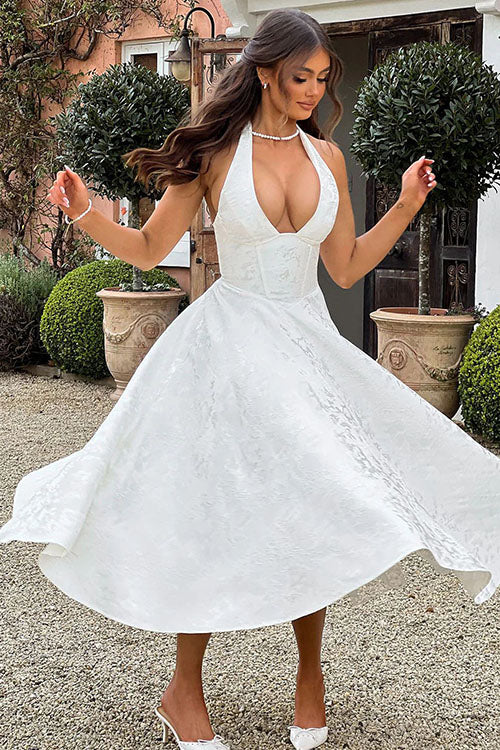 Lucy | Women's Elegant A-line Wedding Guest Dress