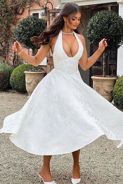 Lucy | Women's Elegant A-line Wedding Guest Dress