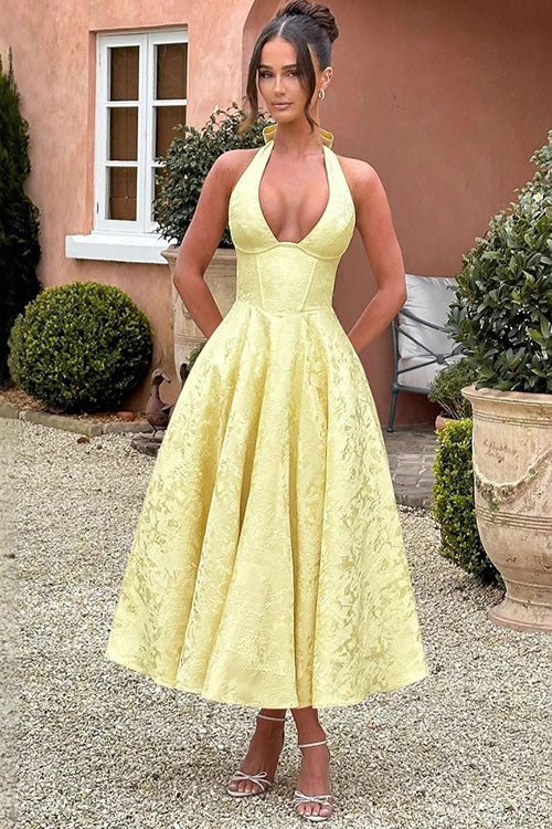 Lucy | Women's Elegant A-line Wedding Guest Dress