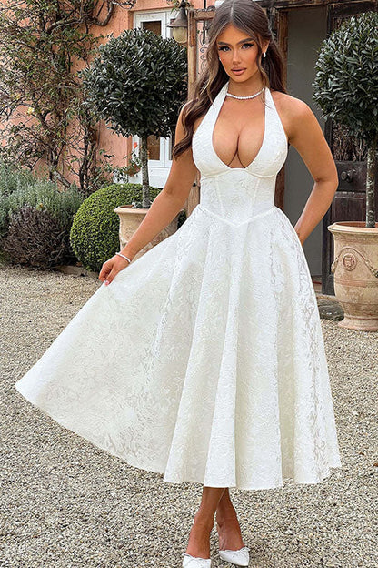Lucy | Women's Elegant A-line Wedding Guest Dress