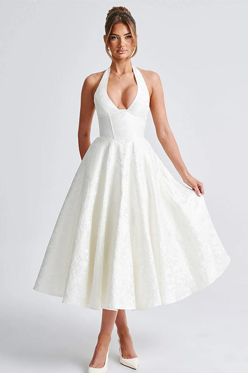 Lucy | Women's Elegant A-line Wedding Guest Dress