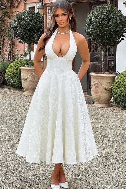 Lucy | Women's Elegant A-line Wedding Guest Dress