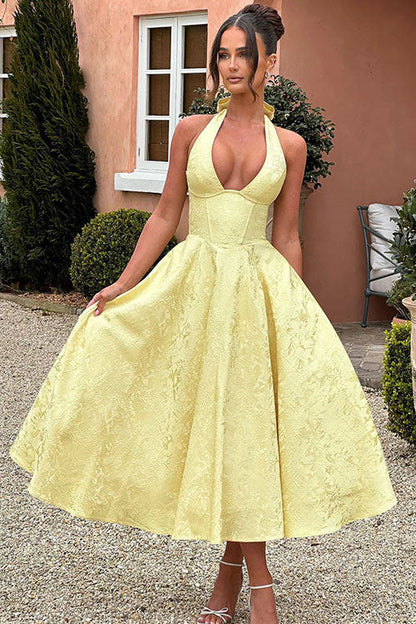 Lucy | Women's Elegant A-line Wedding Guest Dress