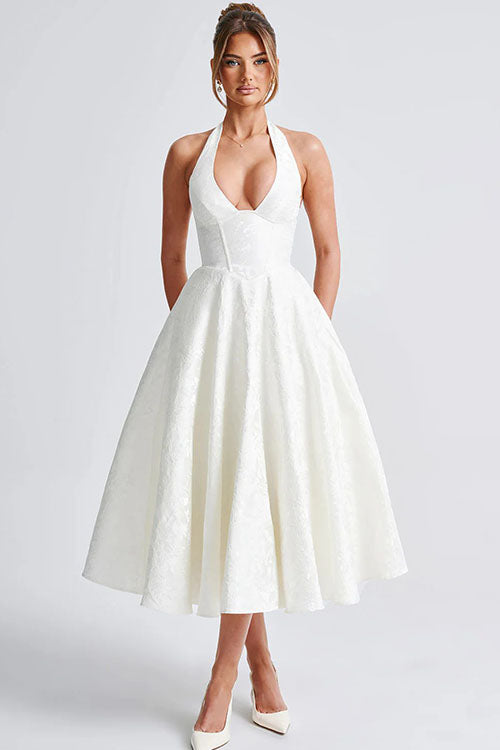 Lucy | Women's Elegant A-line Wedding Guest Dress