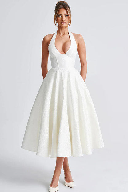 Lucy | Women's Elegant A-line Wedding Guest Dress