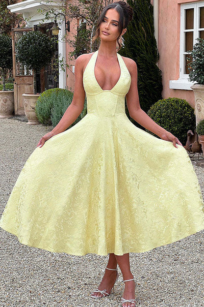 Lucy | Women's Elegant A-line Wedding Guest Dress
