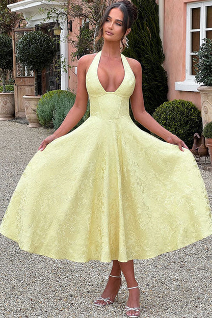 Lucy | Women's Elegant A-line Wedding Guest Dress