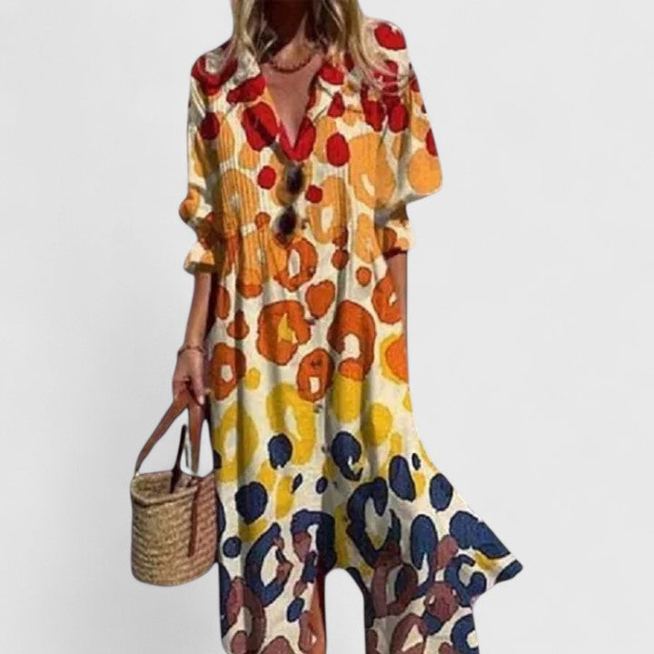 Deborah | Women's Printed Summer Boho Dress