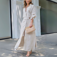 Camilla | Women's Elegant Button-Front Maxi Dress