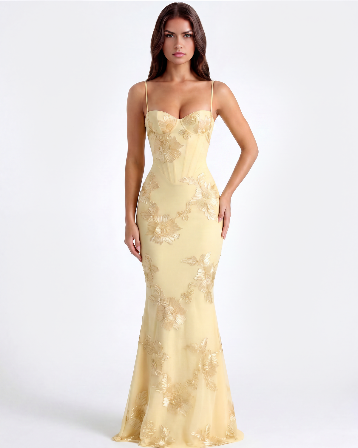 Karen | Women's Embroided Formal Wedding Guest Dress