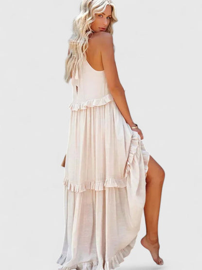 Cecily | Women's Elegant Draped Maxi Dress