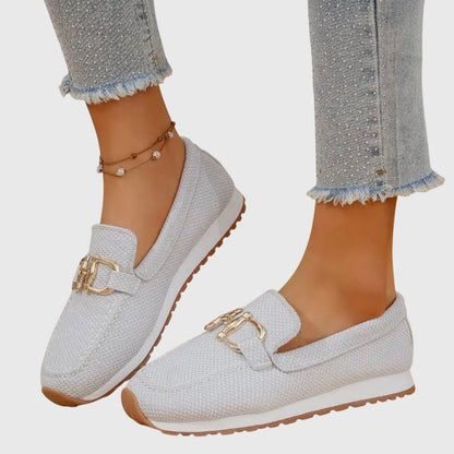 Lucy | Women's Textured Slip-On Loafer Sneakers