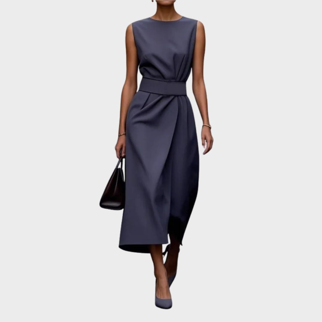Abigail | Women's Elegant Sleeveless Midi Dress