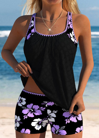 Nicole | Women's Summer Round Neck Tankini Swimsuit