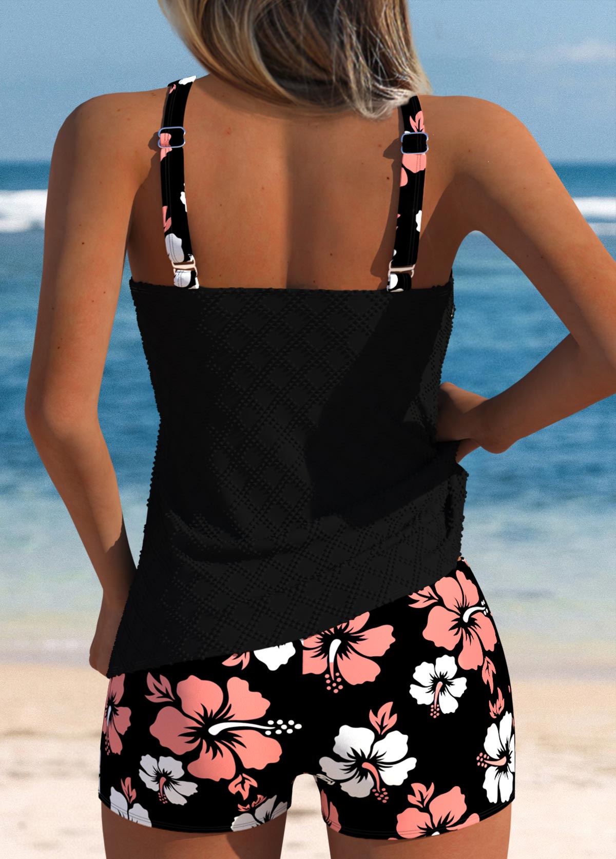 Nicole | Women's Summer Round Neck Tankini Swimsuit