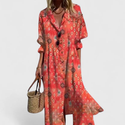 Deborah | Women's Printed Summer Boho Dress