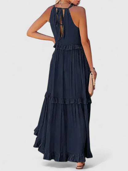 Cecily | Women's Elegant Draped Maxi Dress