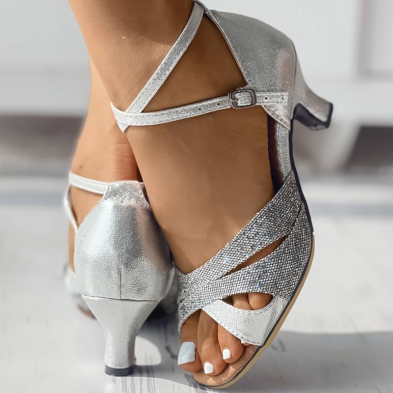 Felicity | Women's Elegant Glitter Heel Sandals