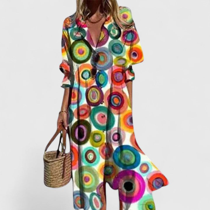 Deborah | Women's Printed Summer Boho Dress