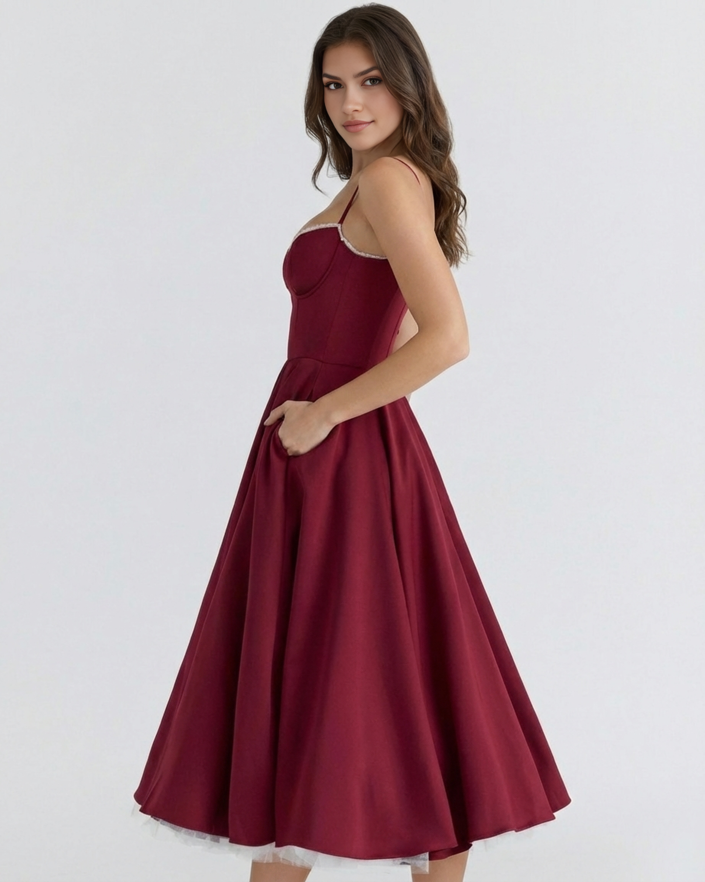 Gillian | Women's Elegant A-line Flared Dress