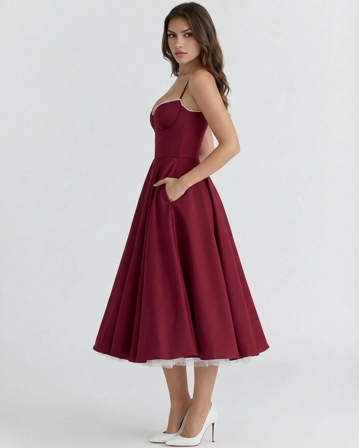 Gillian | Women's Elegant A-line Flared Dress