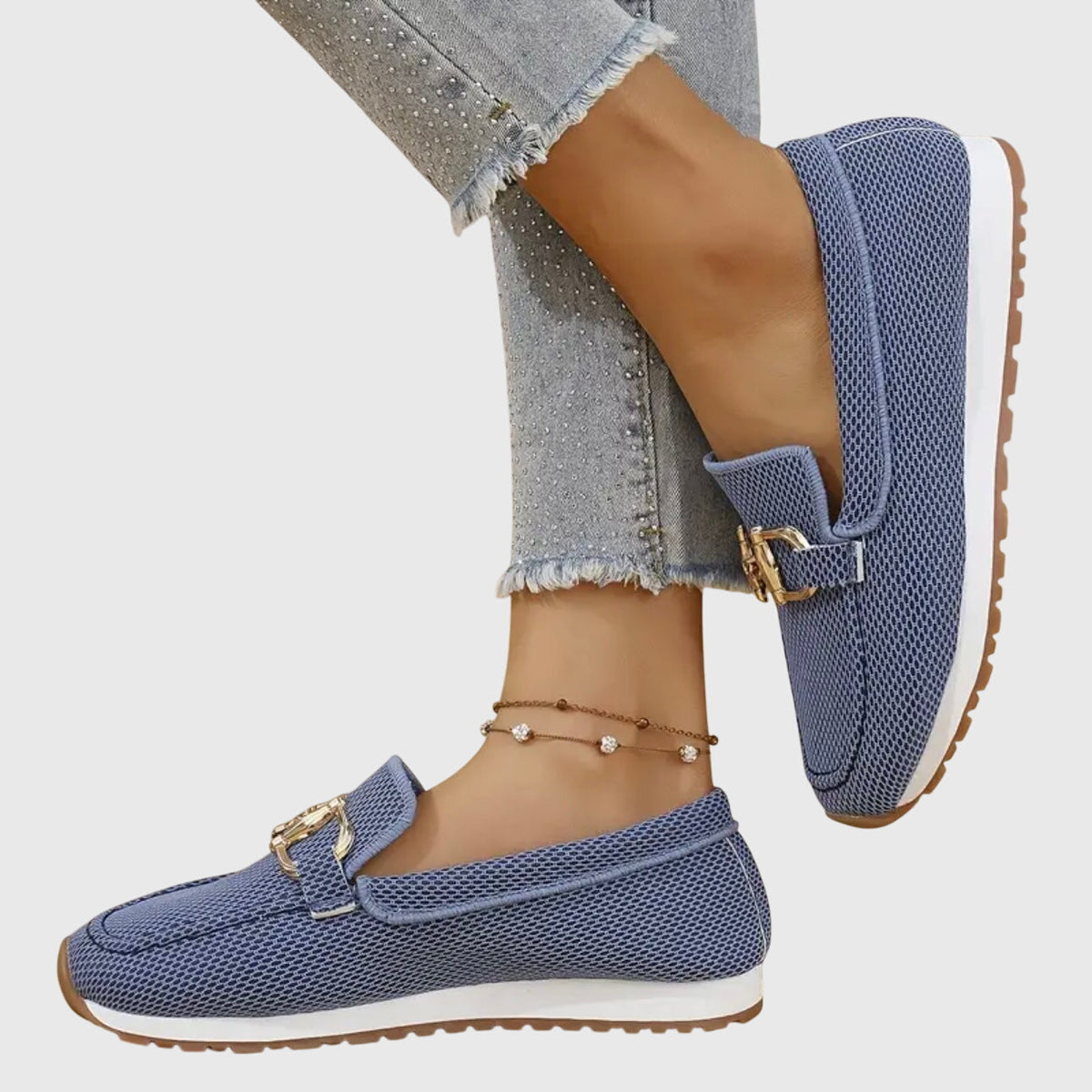 Lucy | Women's Textured Slip-On Loafer Sneakers