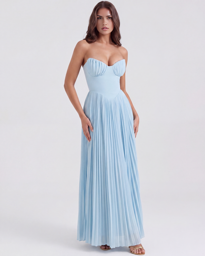 Lily | Women's Elegant Pleated Maxi Dress