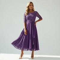 Nicola | Women's Embroided Midi Evening Dress