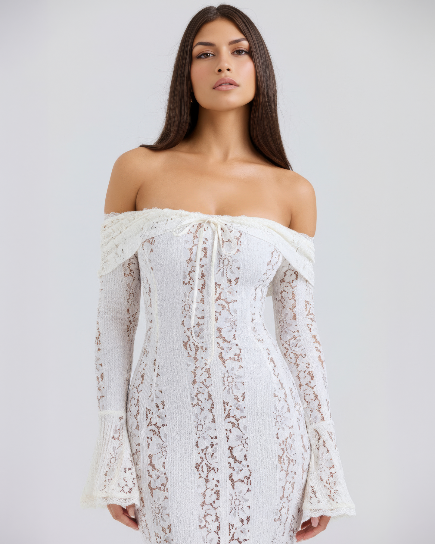 Sharon | Women's Off-Shoulder Maxi Wedding Guest Dress