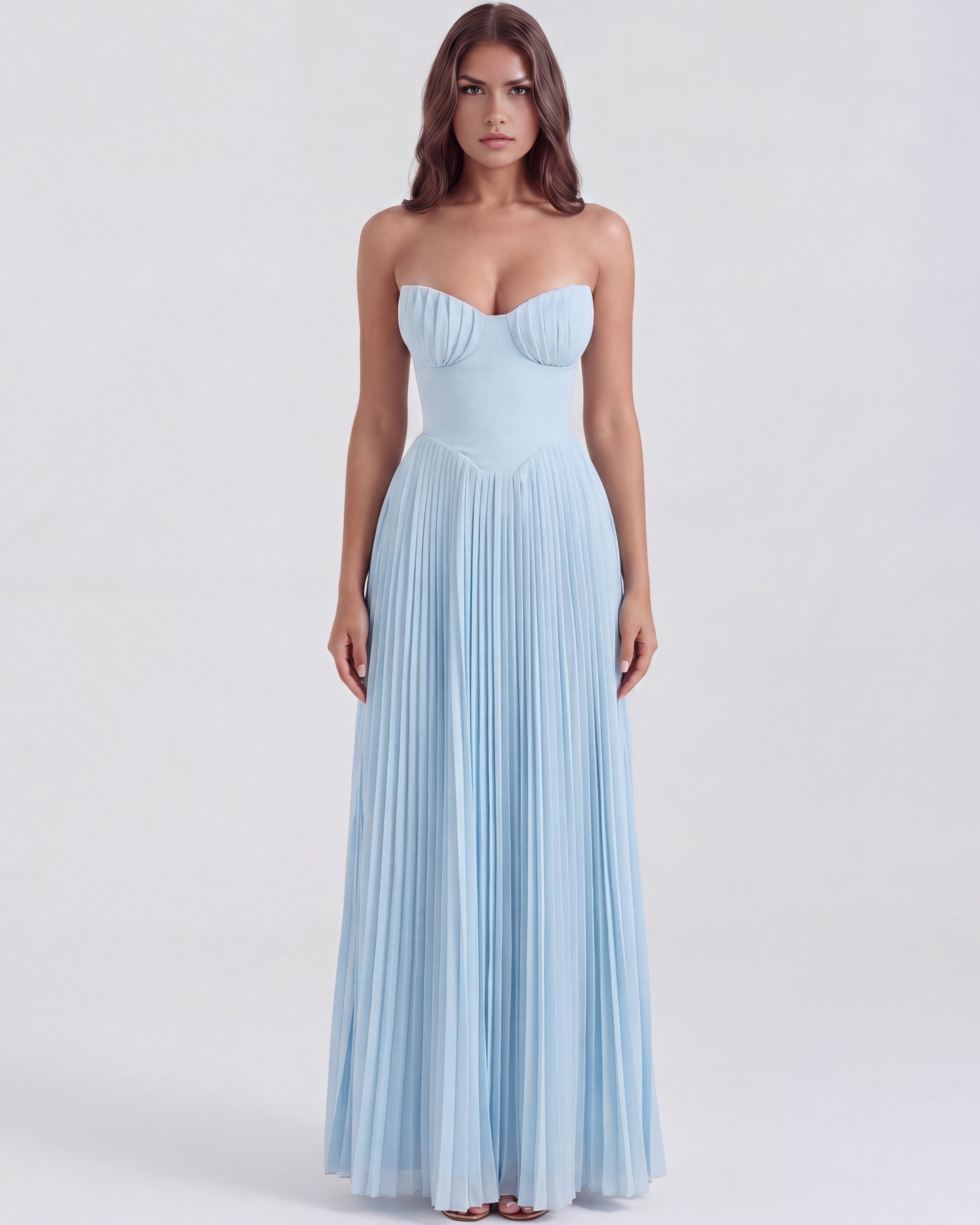 Lily | Women's Elegant Pleated Maxi Dress