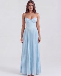 Lily | Women's Elegant Pleated Maxi Dress