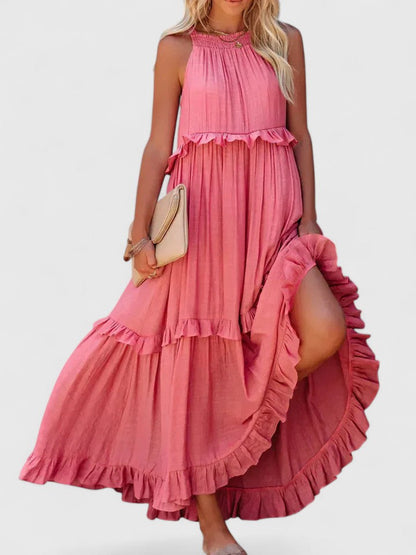 Cecily | Women's Elegant Draped Maxi Dress