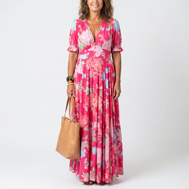 Lexi | Women's Summer Floral V-neck Dress