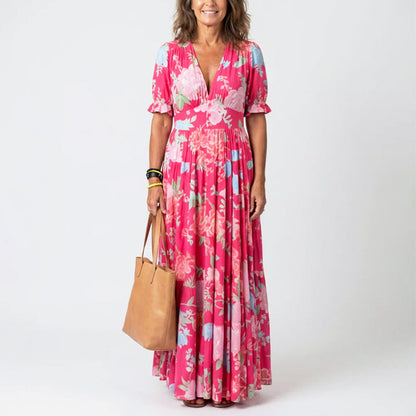 Lexi | Women's Summer Floral V-neck Dress