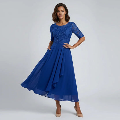 Nicola | Women's Embroided Midi Evening Dress