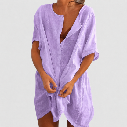 Magdalena | Women's Summer Loose Tunic Midi Dress