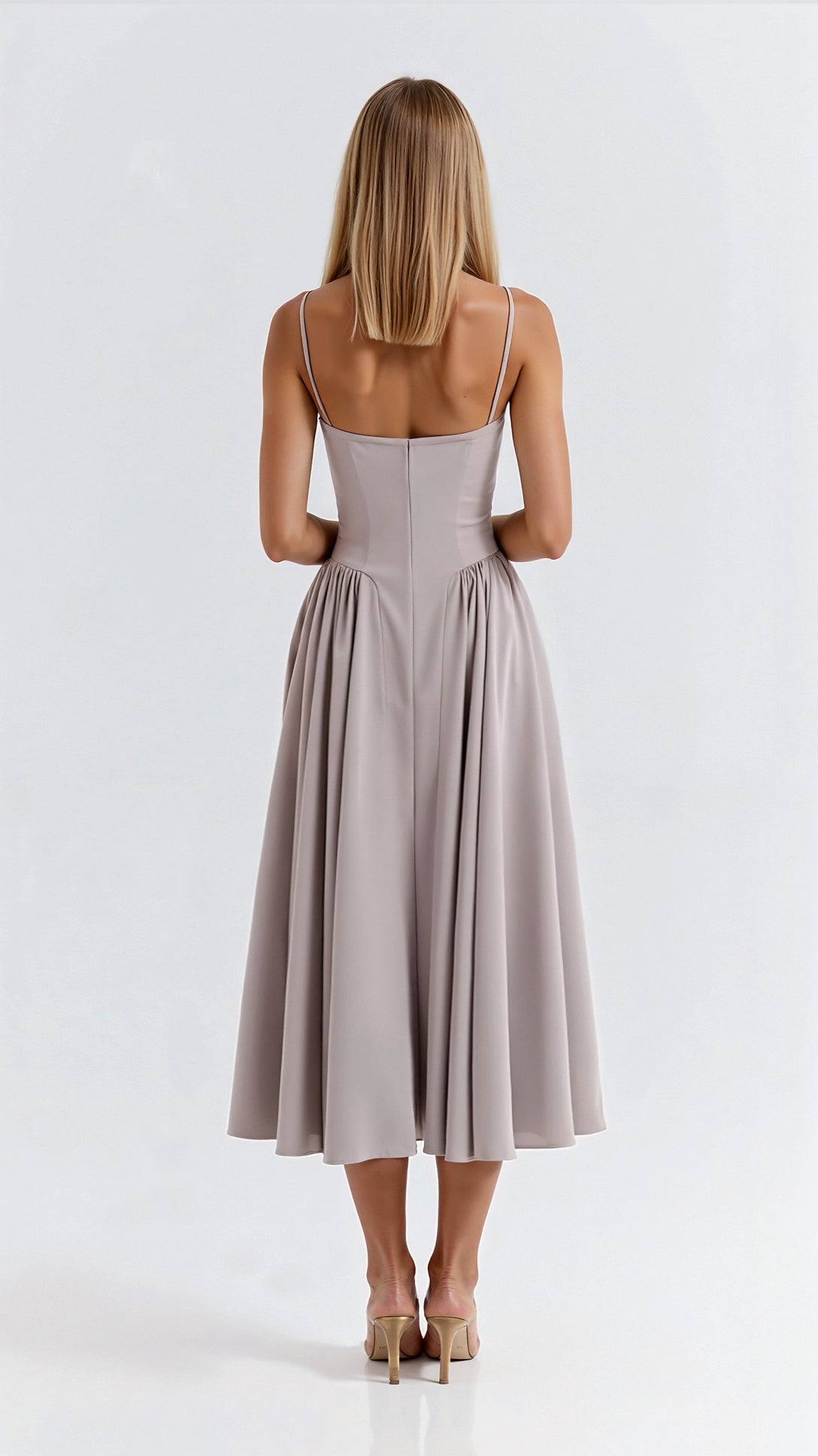 Imogen | Women's Bustier Wedding Guest Dress Midi Dress