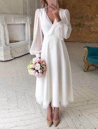 Amelie | Women's Romantic Wedding Guest Dress Midi Dress