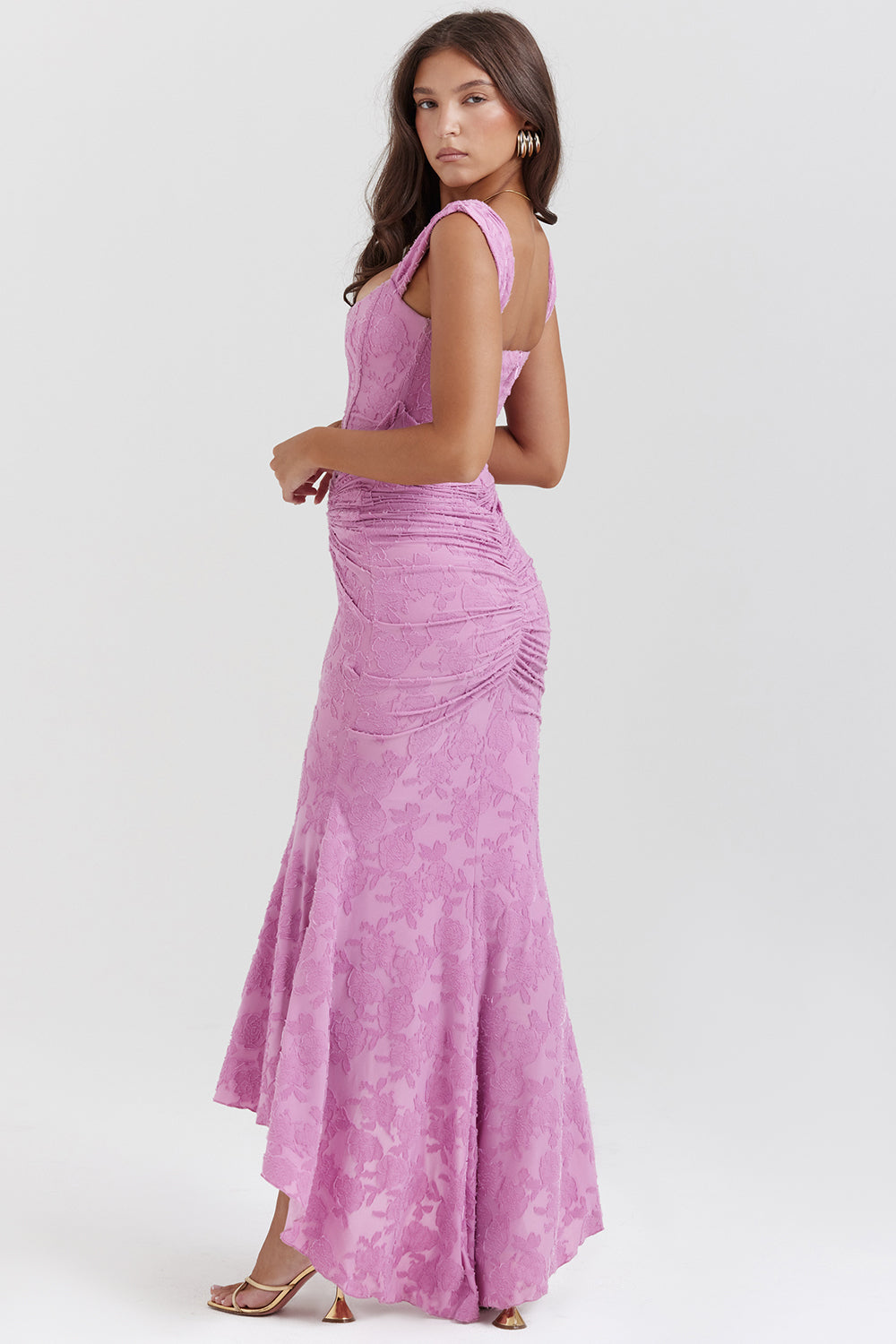 Elizabeth | Women's Asymmetrical Wedding Guest Maxi Dress