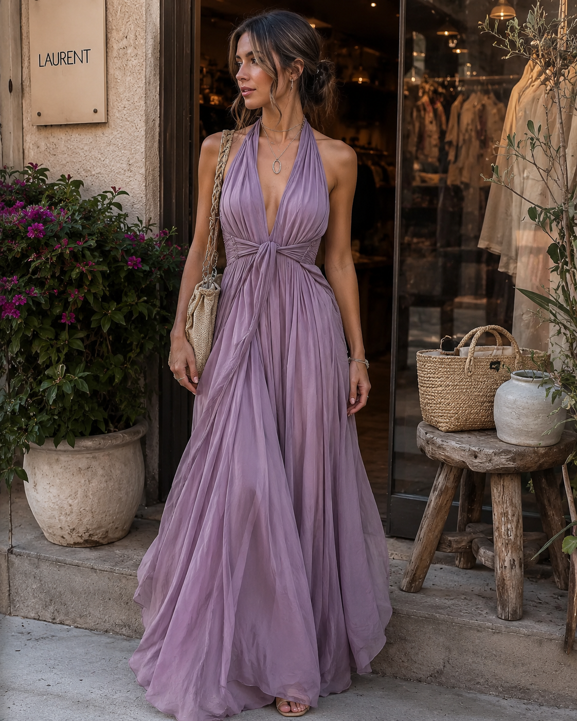 Rachel | Women's Summer Flowing Maxi Dress