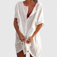 Magdalena | Women's Summer Loose Tunic Midi Dress